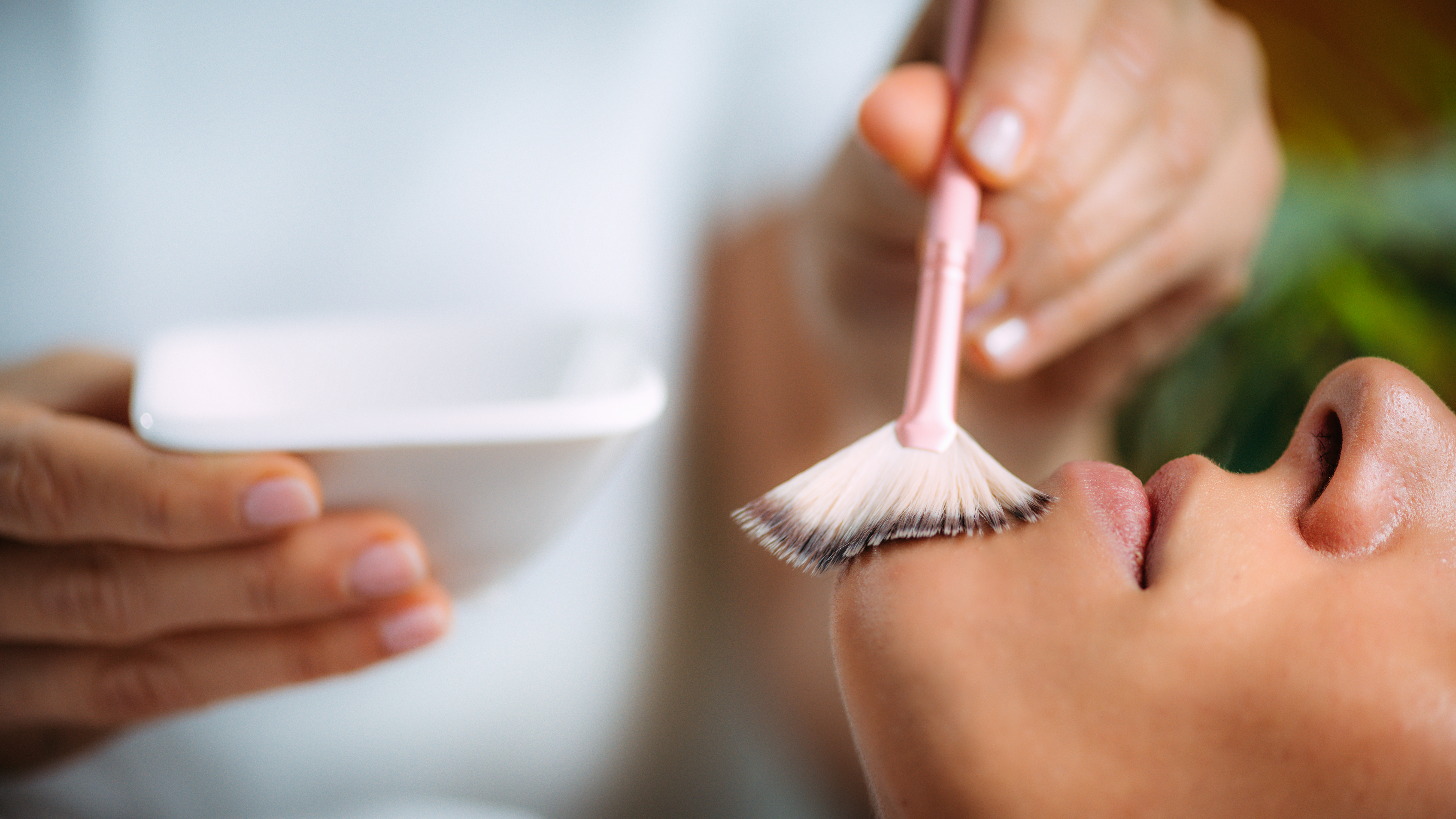 Chemical Peel Face Treatment with Retinol Serum.